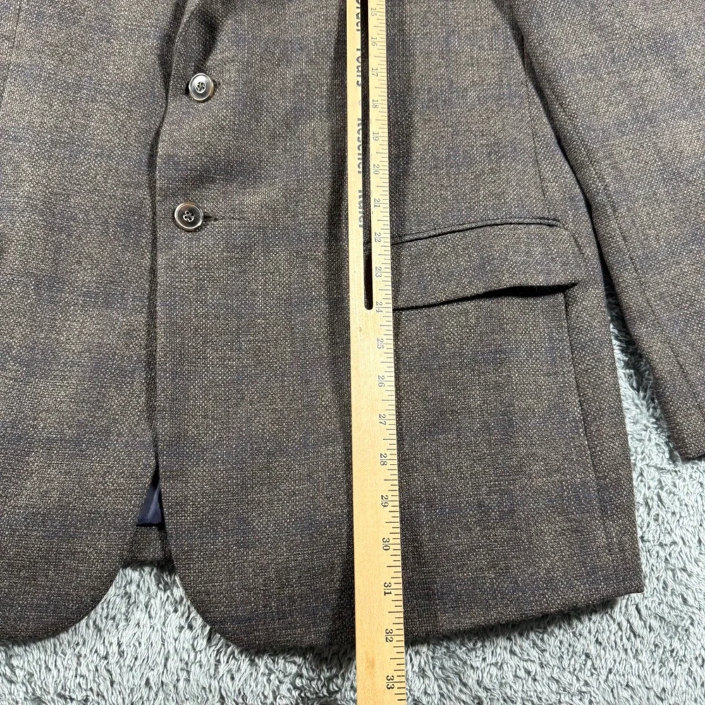 Jos. A. Bank Brrr Comfort Blazer Mens 46R Brown Tailored Wool Blend Sport Coat